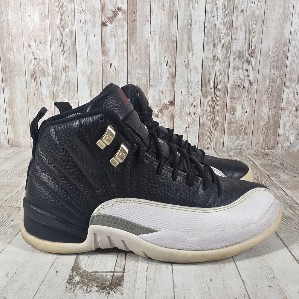 Air Jordan 12 Retro Playoffs 2022 Black White Varsity Red CT8013-006 Mens 8